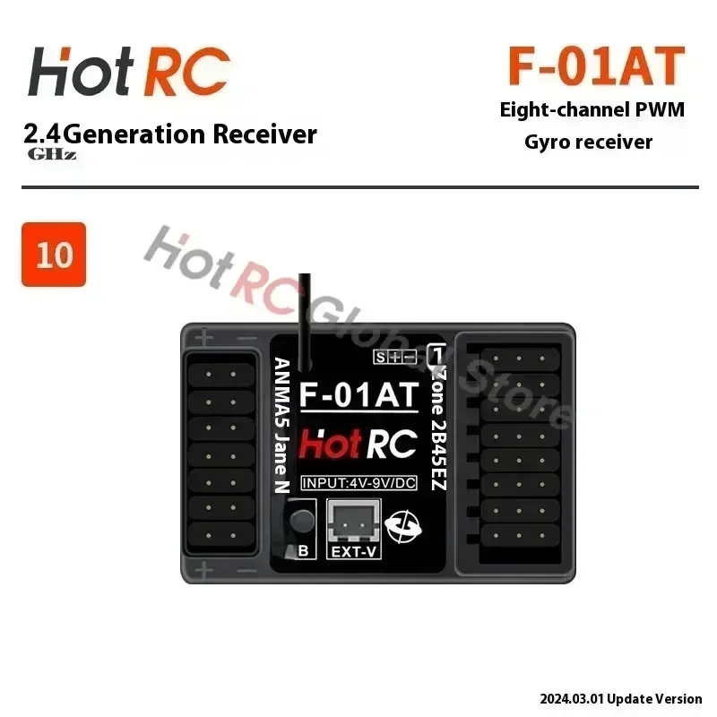 HOTRC 2.4Ghz 4/6/8 Channel F-0 - Drone Racing Receiver 评论和价格